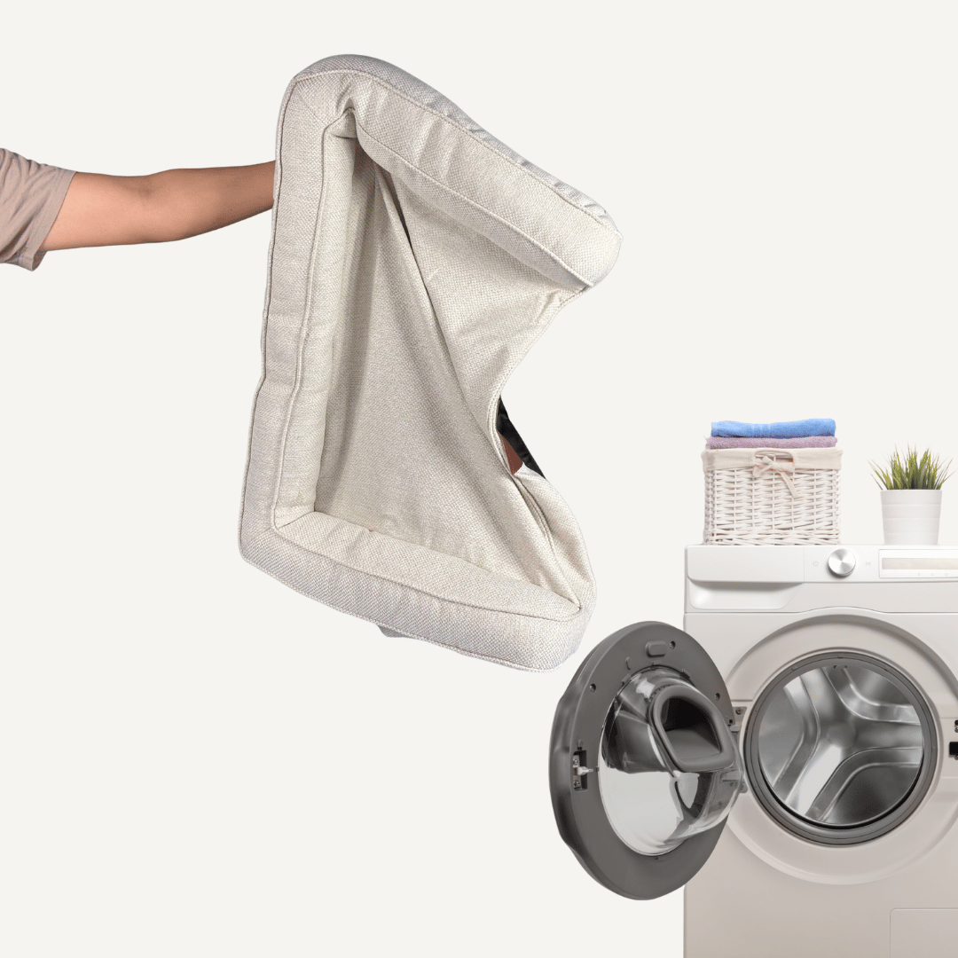 Blanco - Funda lavable a máquina