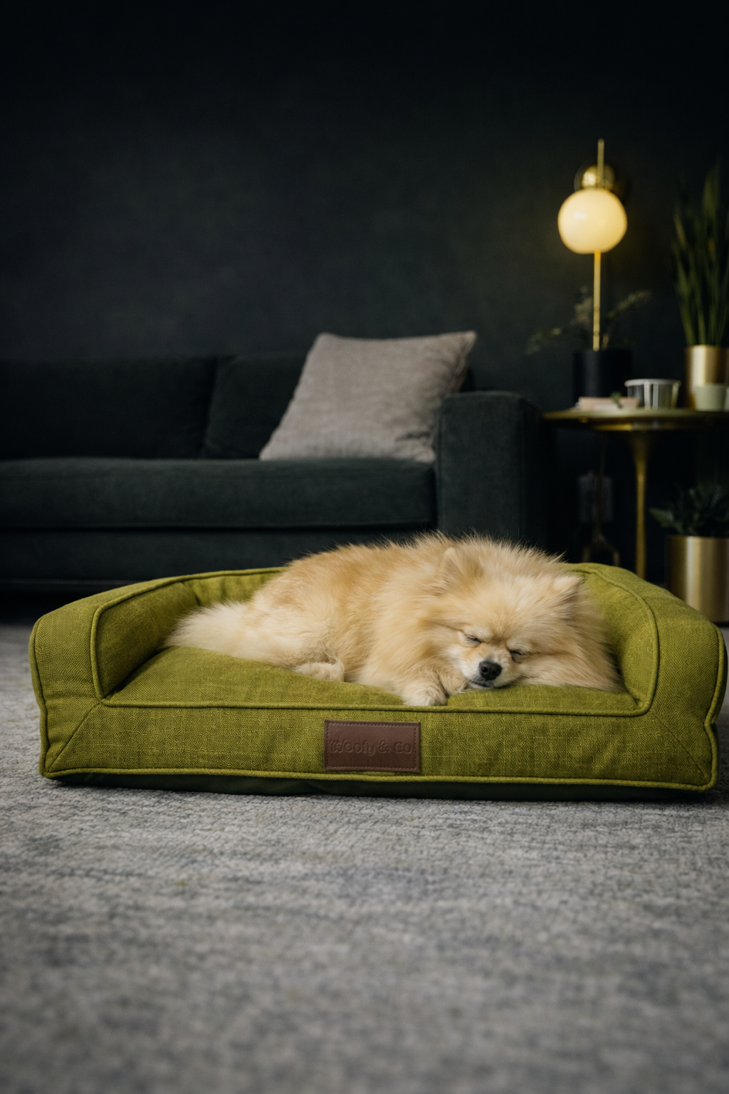 Verde - En sala con perro