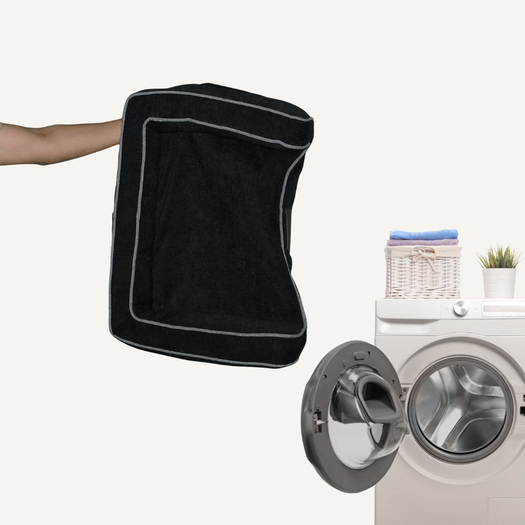 Negro - Funda lavable a máquina