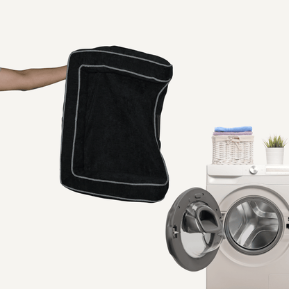 Negro - Funda lavable a máquina